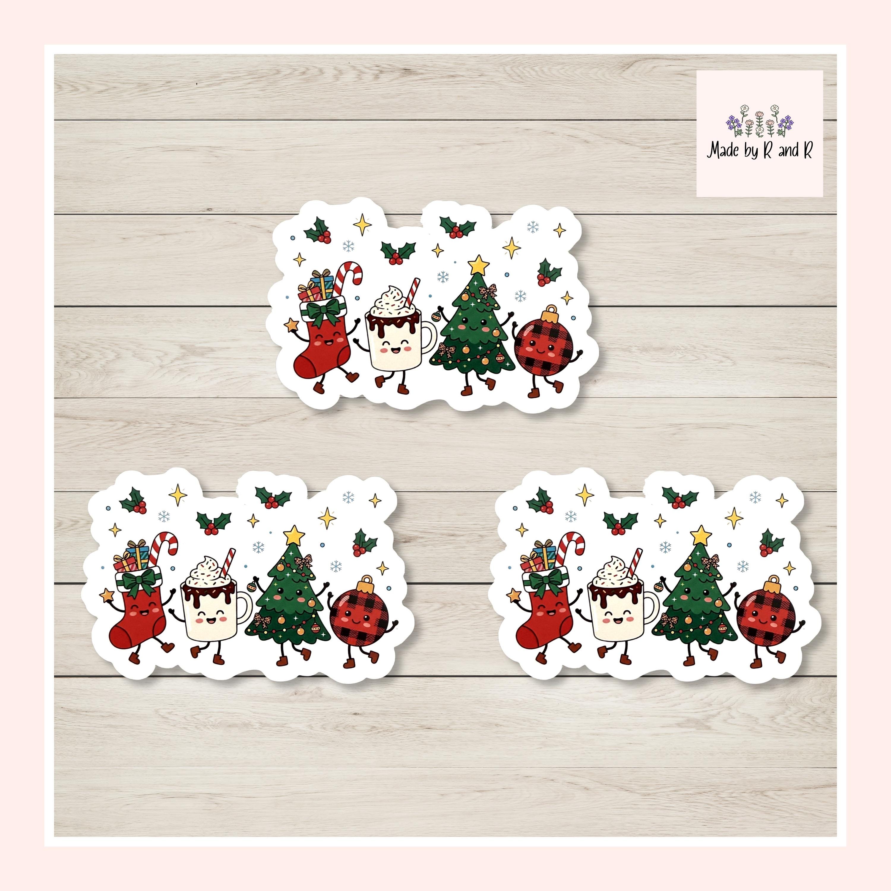 Christmas Pals Sticker (Set of 3) From Made By R And R