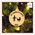 First Christmas As Grandma, Grandpa, Grandparents, Aunt OR Uncle Wood Ornament From Made By R And R