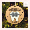 The Year I Straightened Out Wood Christmas Ornament From Made By R And R