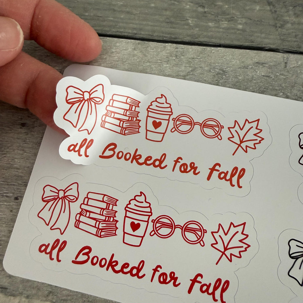 All Booked For Fall Stickers (Set of 4) From Made By R And R