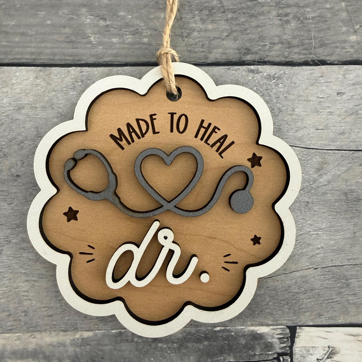 Made To Heal Doctor Wood Ornament From Made By R And R