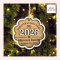 Forever Starts Here Personalized Wood Christmas Ornament From Made By R And R