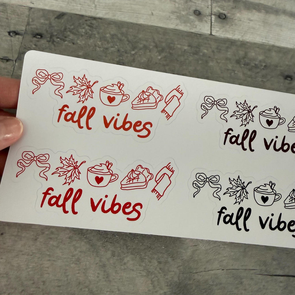 Fall Vibes Stickers (Set of 4) From Made By R And R