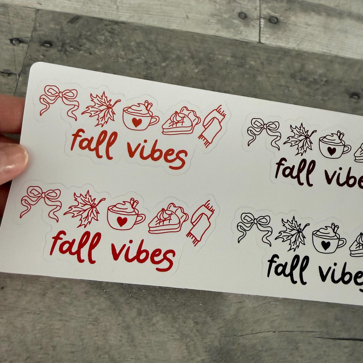 Fall Vibes Stickers (Set of 4) From Made By R And R