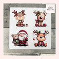 Santa and Reindeer Stickers From Made By R And R