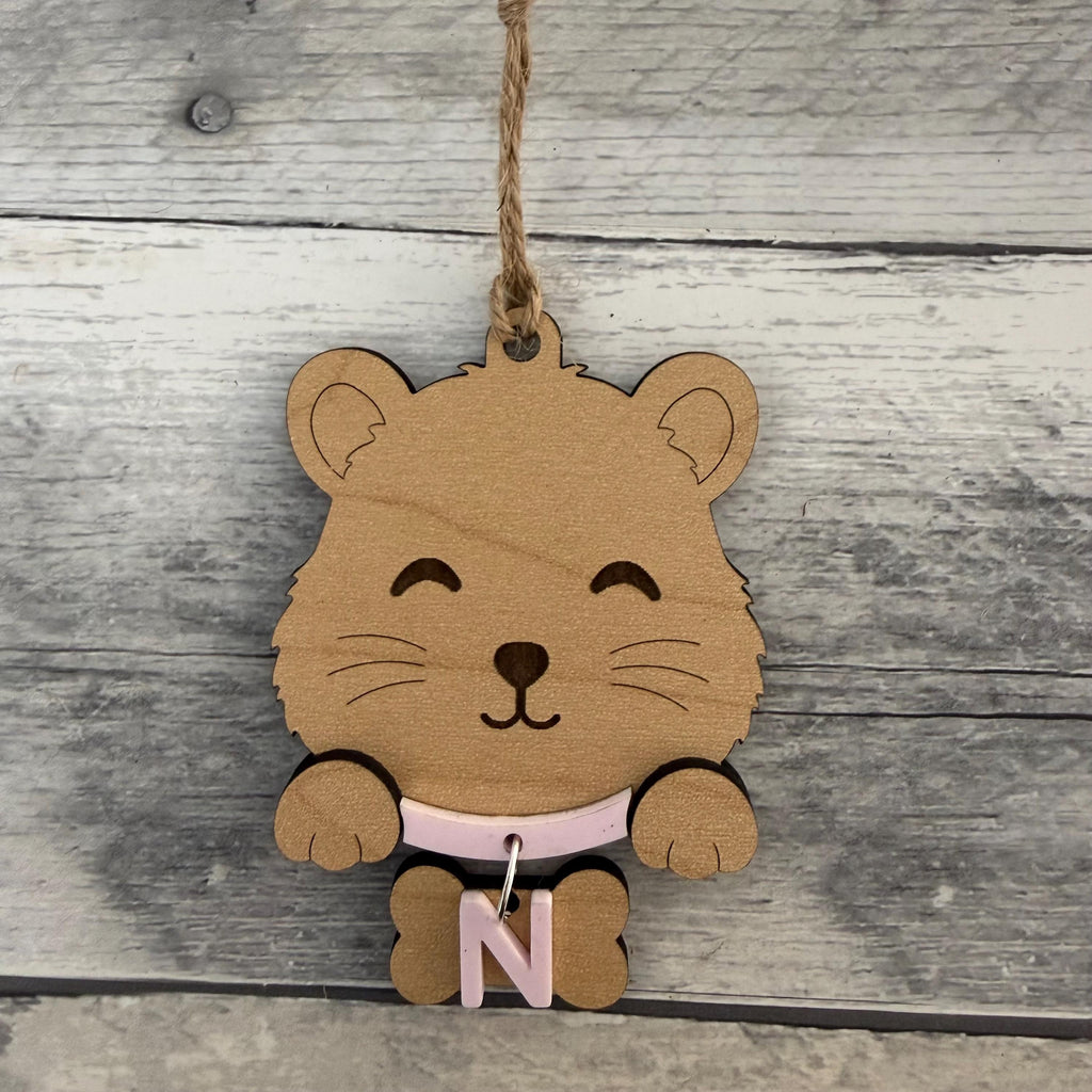 Custom Hamster Head Wood Ornament From Made By R And R