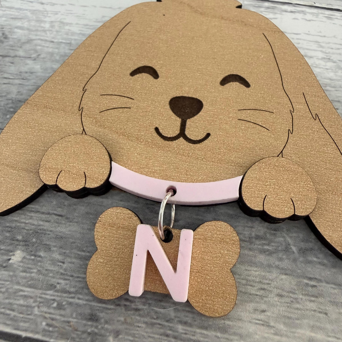 Custom Bunny Head Wood Ornament From Made By R And R