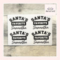 Santa's Favorite Stickers (set of 4) From Made By R And R