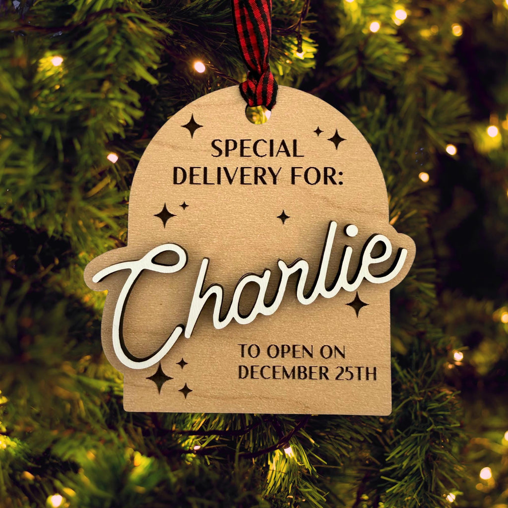 Special Delivery Wood Ornament From Made By R And R