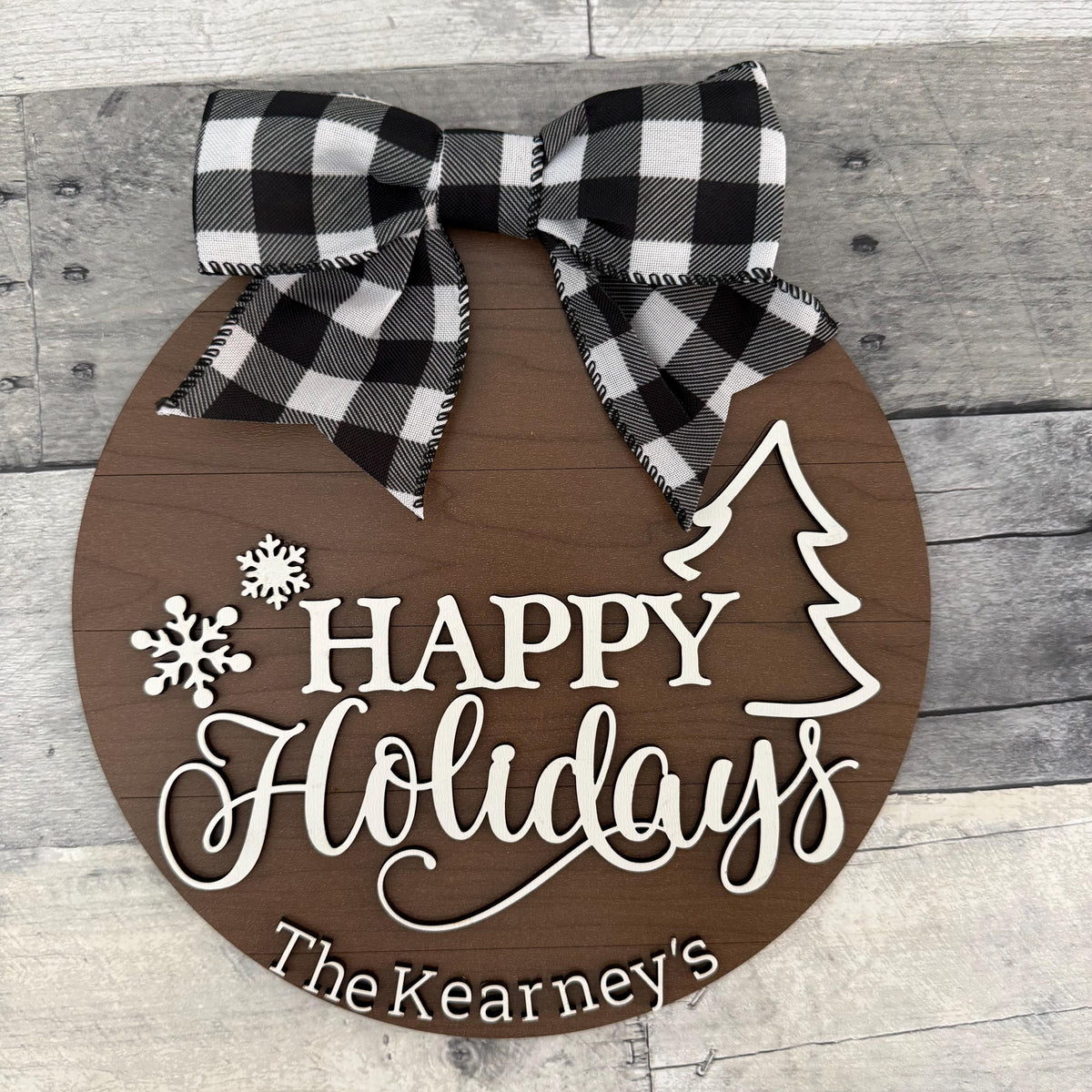 Happy Holidays Wood Sign From Made By R And R
