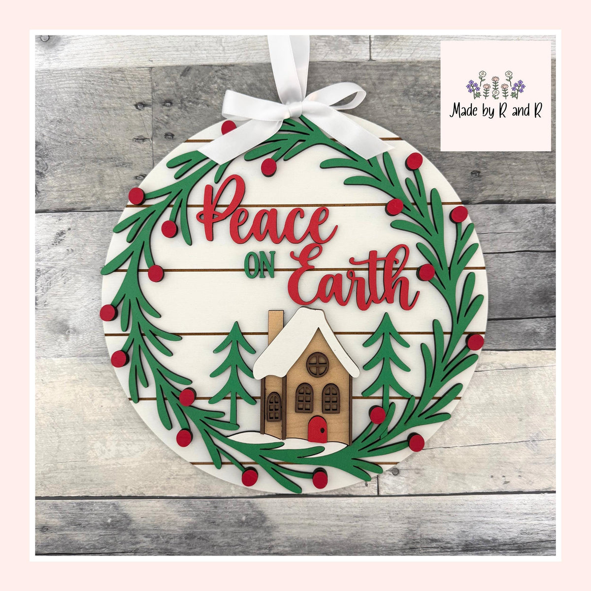 Peace On Earth Wood Sign From Made By R And R
