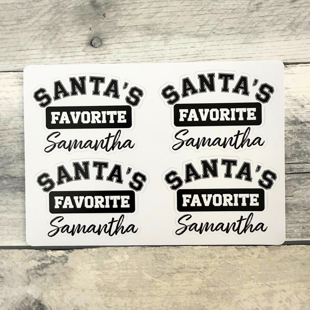 Santa's Favorite Stickers (set of 4) From Made By R And R