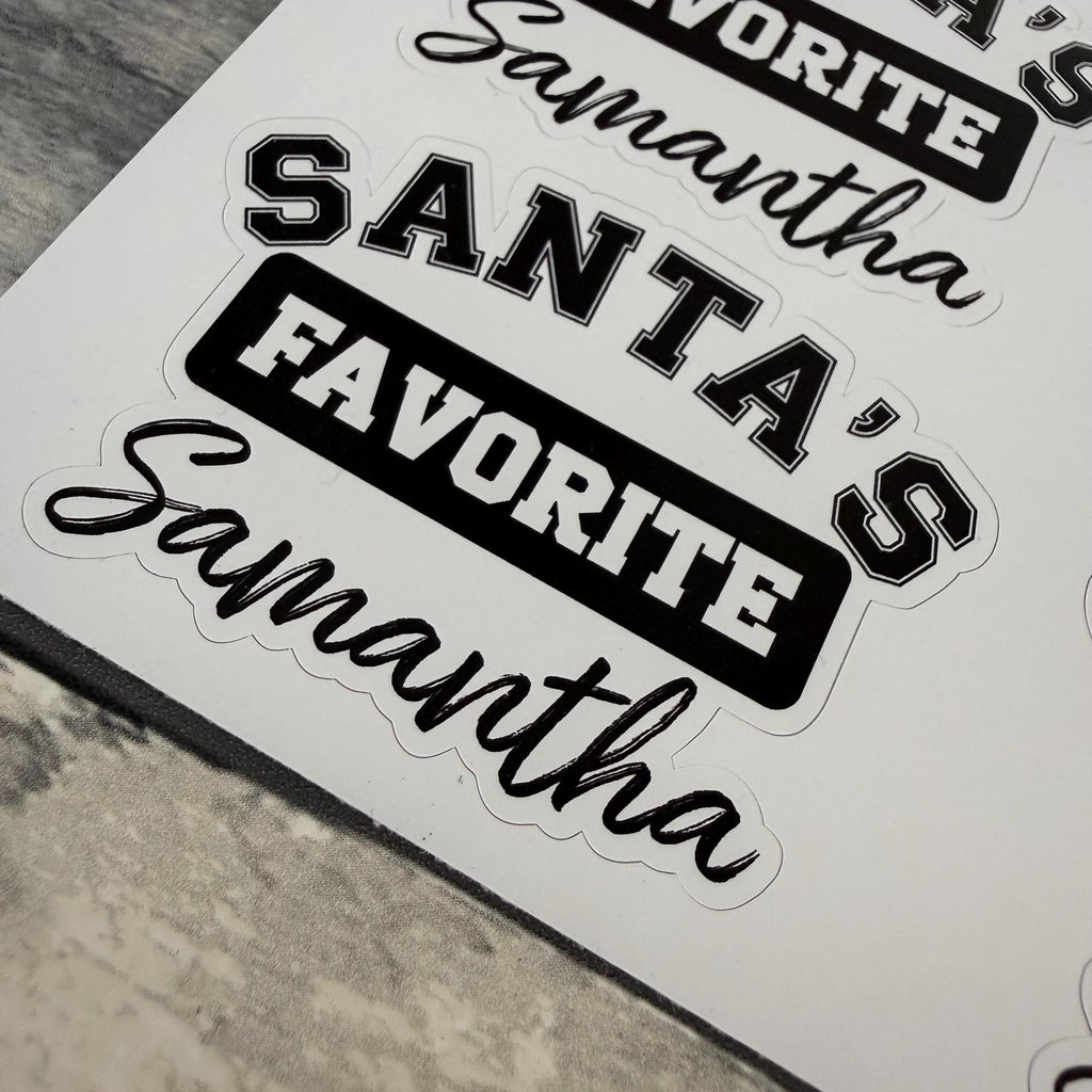 Santa's Favorite Stickers (set of 4) From Made By R And R