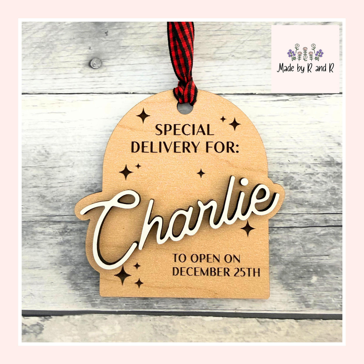 Special Delivery Wood Ornament From Made By R And R