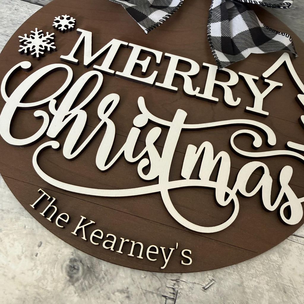 Merry Christmas Wood Sign From Made By R And R