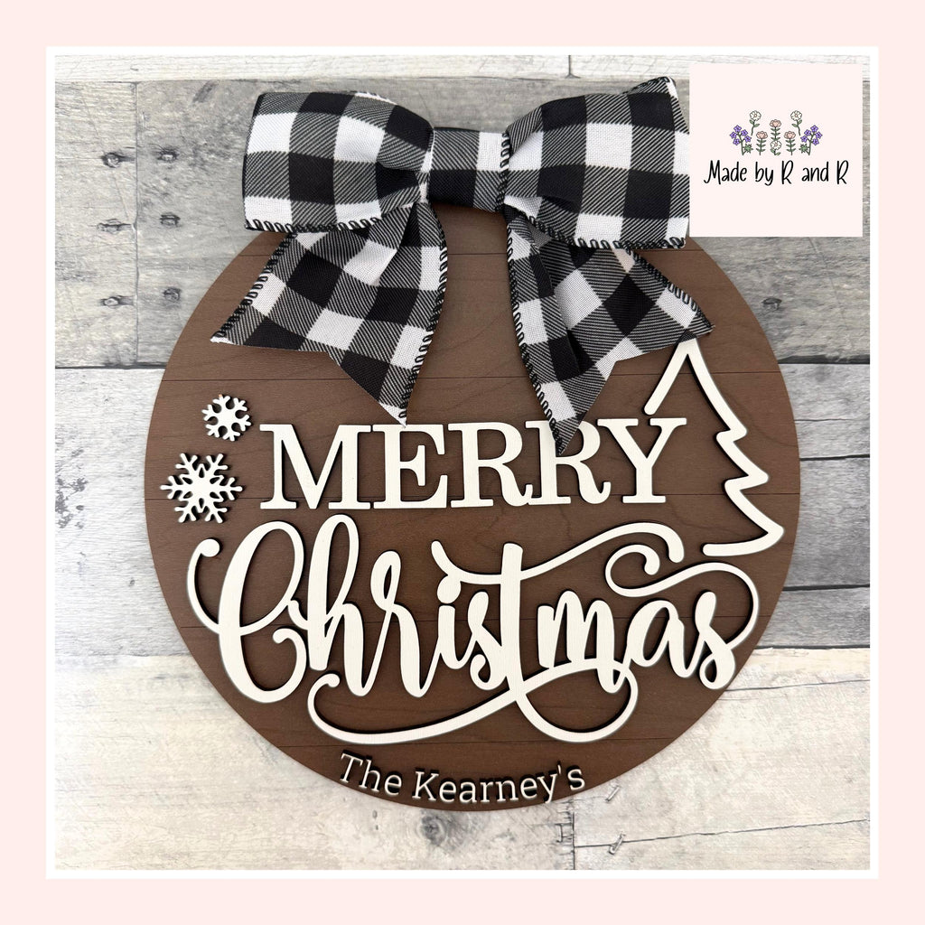 Merry Christmas Wood Sign From Made By R And R