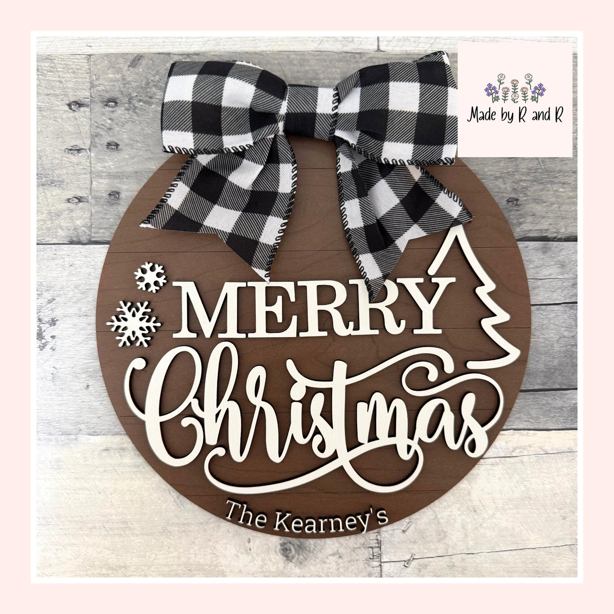 Merry Christmas Wood Sign From Made By R And R