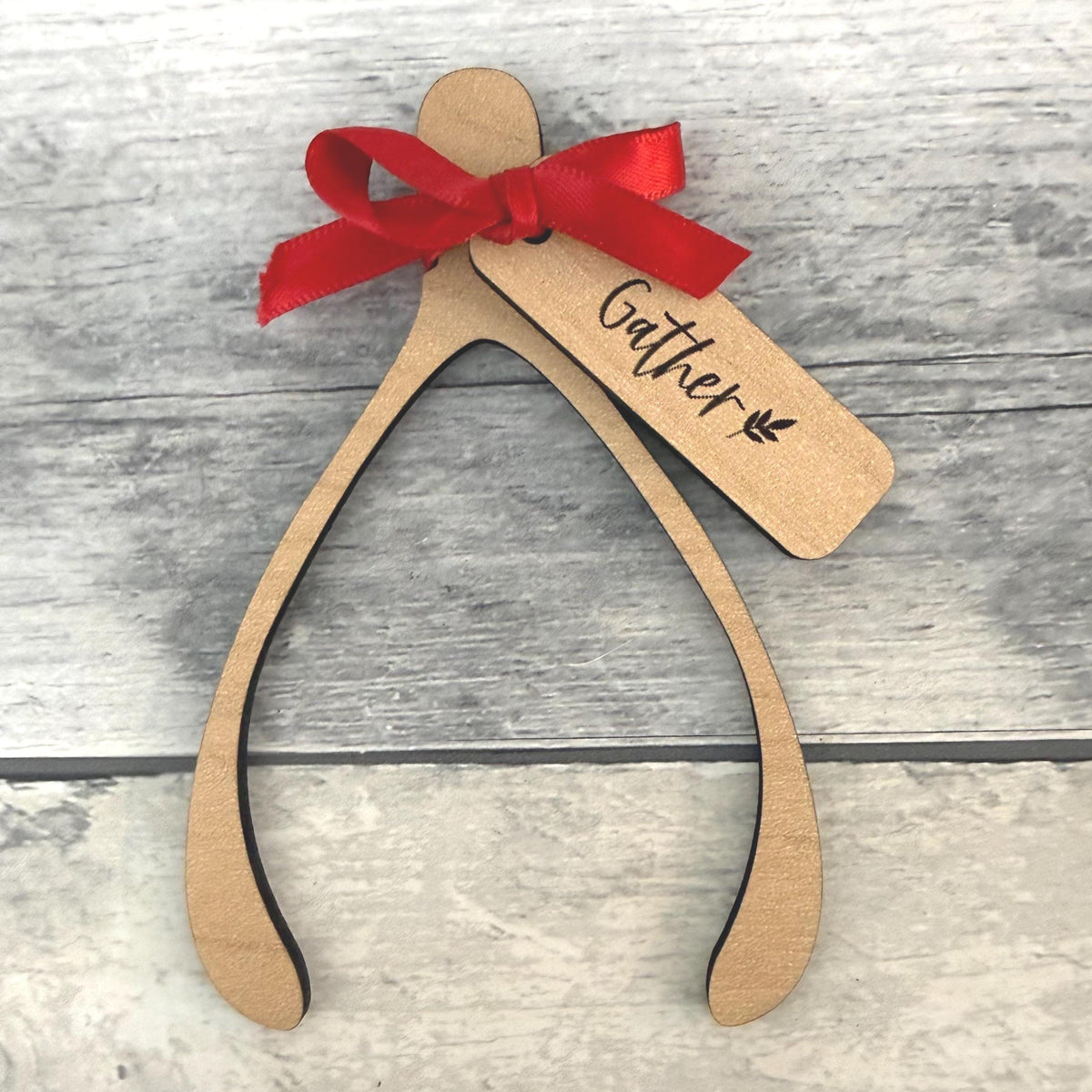 Thanksgiving Wishbone Wood Place Settings (Set of 4) From Made By R And R