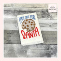 I Put Out Cookies For Santa Embroidered Kitchen Dish Towel