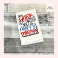 We Whisk You A Merry Christmas Embroidered Kitchen Dish Towel